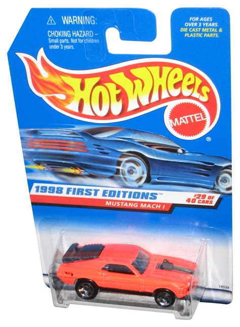 Hot Wheels First Editions Mustang Mach Orange Toy Car Walmart