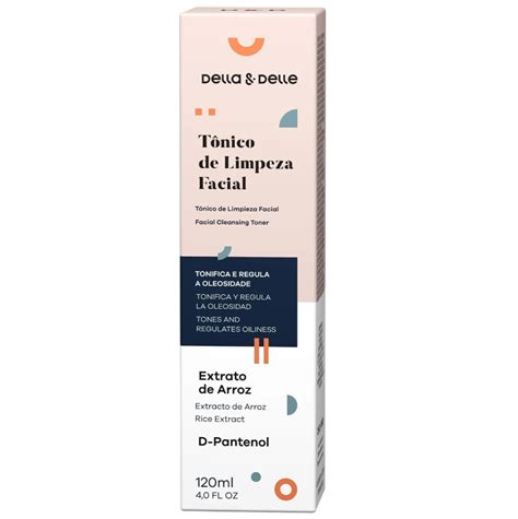 Tônico de Limpeza Facial Della e Delle 120ml MERCADO DAS SOBRANCELHAS