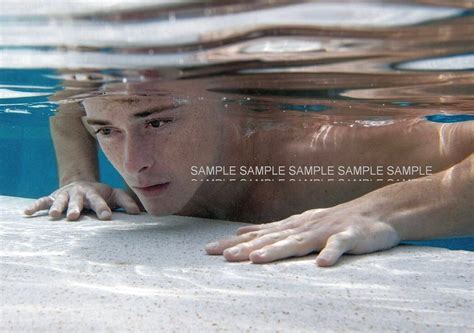 Matted SHIRTLESS Photograph X UW Beautiful Dude Underwater Male Gay Interest Etsy