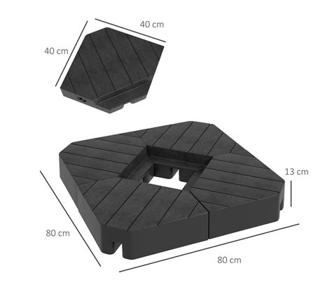 Lot De Dalles De Lestage Parasol D Port Hdpe Noir But