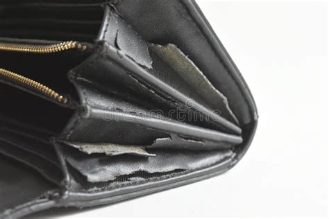 The Artificial Old Leather Bag Black Damage To The Side And Broken