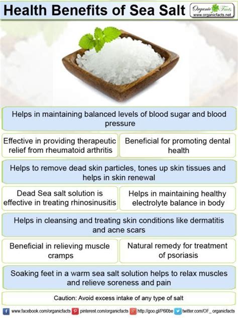 Health Benefits Of Sea Salt Organic Facts Skin Care Exfoliation Dental Health Health