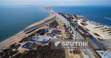 The Crimean Kerch Strait Bridge Under Construction Sputnik Mediabank