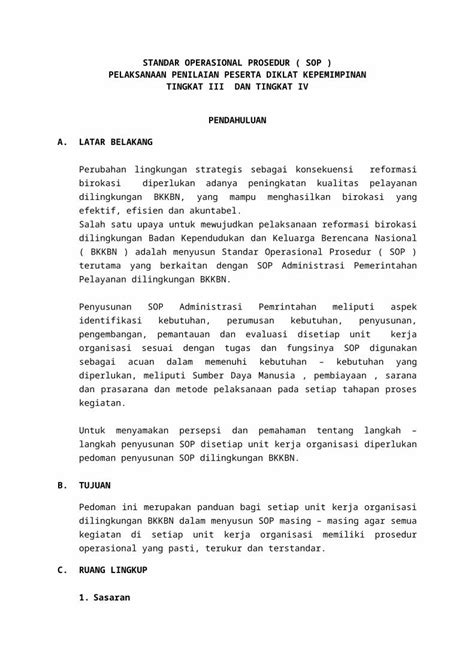 DOCX New1 Standar Operasional Prosedur DOKUMEN TIPS