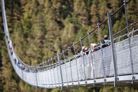 The Worlds Longest Suspension Bridge Connects Two Towns In The Swiss