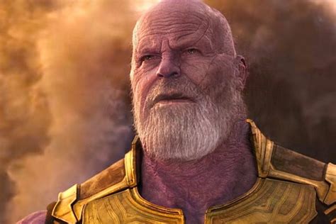 Oldman Thanos From A Timeline Where He Never Lost And Grew Old In His