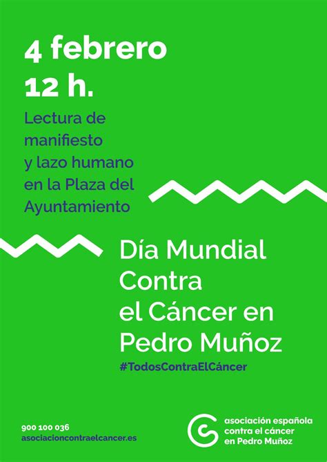 Celebramos el Día Mundial contra el Cáncer Ayuntamiento Pedro Muñoz