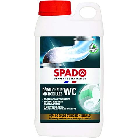 Stock Bureau SPADO Flacon 1 kg Déboucheur WC Microbilles