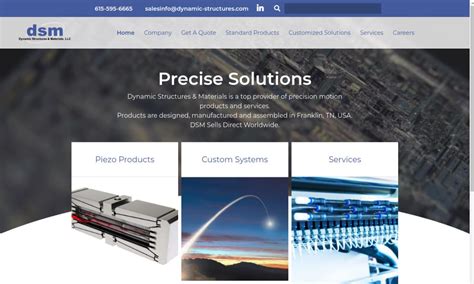 Dynamic Structures Materials Llc Linear Actuator Manufacturers