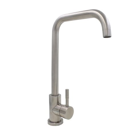 Torneira Cozinha Monocomando Inox Escovado Bica Reta M Vel Leroy Merlin