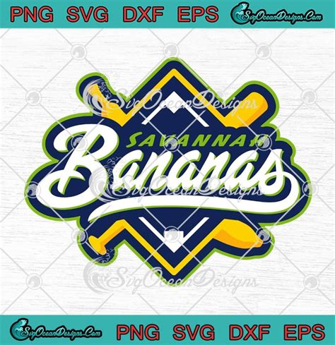 Savannah Bananas Logo MLB SVG PNG, Savannah Bananas Baseball Team SVG ...