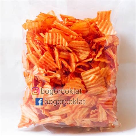 Snack Keripik Singkong Balado Bakar Kg Bogor Coklat Snack