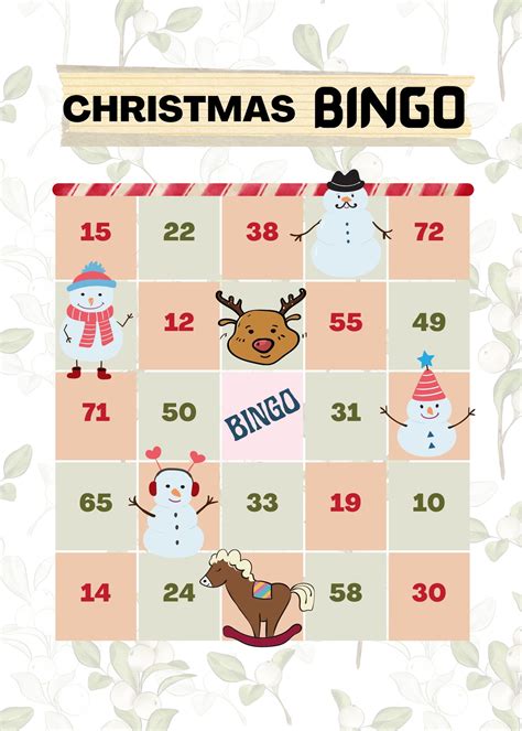 Blank Christmas Bingo Cards