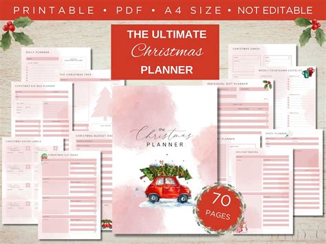 Christmas Planner Printable Etsy