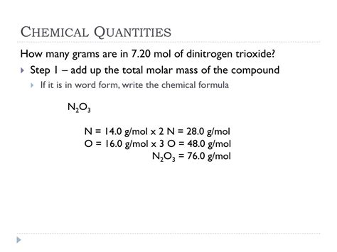 Ppt Chemical Quantities Powerpoint Presentation Free Download Id2170273