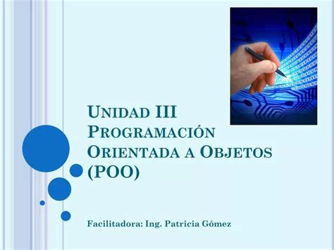 Ppt Unidad Iii Programaci N Orientada A Objetos Poo Powerpoint