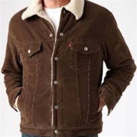 Levis Jackets And Coats Nwt Levis Brown Corduroy Sherpa Jacket Poshmark