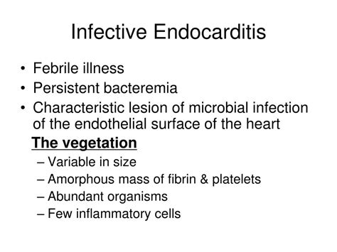 Ppt Infective Endocarditis Powerpoint Presentation Free Download Id6759759