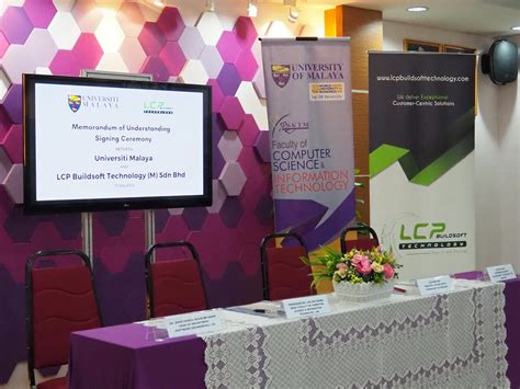 Memorandum Of Understanding Signing Ceremony Between University Malaya