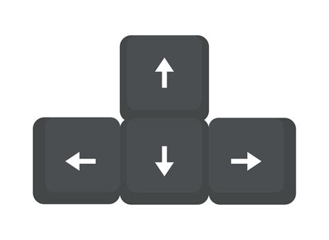 keyboard arrows control 10966483 Vector Art at Vecteezy