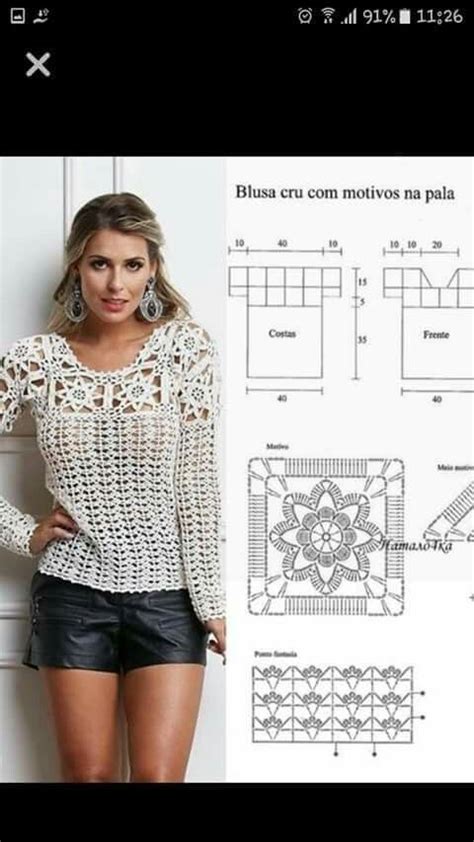 Pin by Thamiris on Blusas body e top de crochê Crochet ladies tops