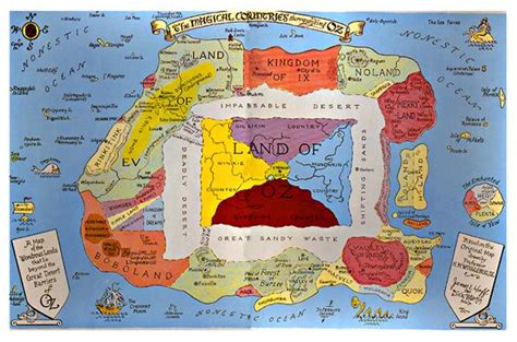 Map Of Oz Map Picture Book The Wonderful Wizard Of Oz