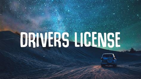 Drivers License Lyrics Genius Drivers License — дебютный сингл