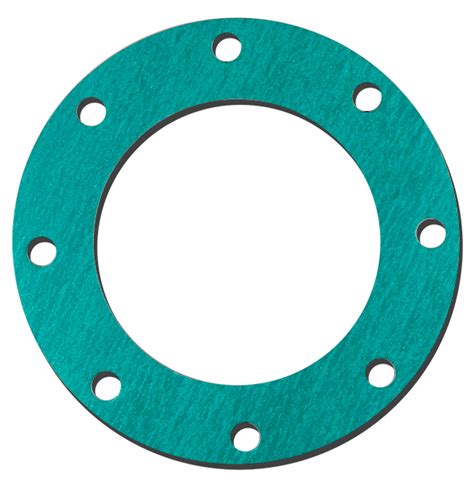 Green Non Asbestos Flange Gaskets On Seal Fast Inc