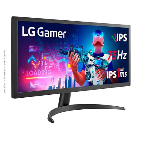 Monitor Gamer LG 26 IPS Full HD FreeSync HDMI 26WQ500 B