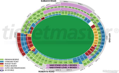 Subiaco Oval Seating Map | BigFooty