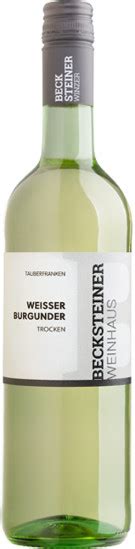 Becksteiner Winzer eG 2023 Weißer Burgunder trocken