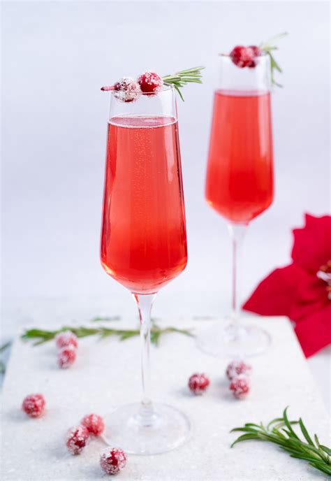 Cranberry Mimosa Poinsettia Drink Everyday Delicious