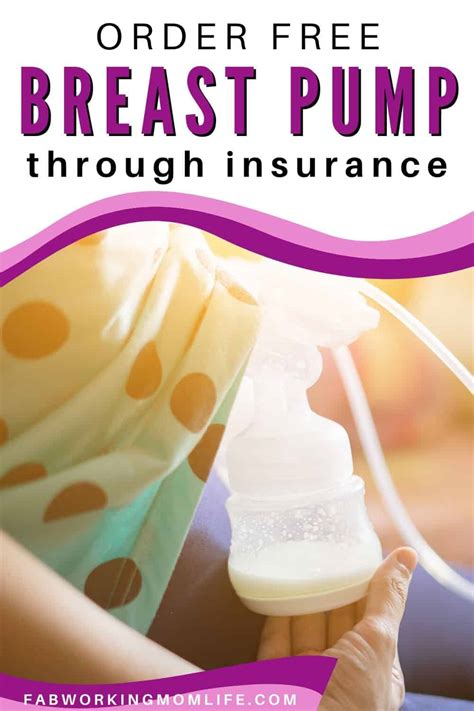 How To Order A Breast Pump Through Insurance