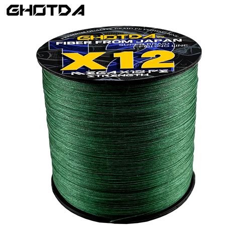 GHOTDA 100M 1000M 12 Strands Super Strong 12 Braided Fishing Lines PE