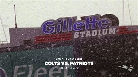 Throwback Highlights Patriots 2003 Afc Championship Win Over Colts