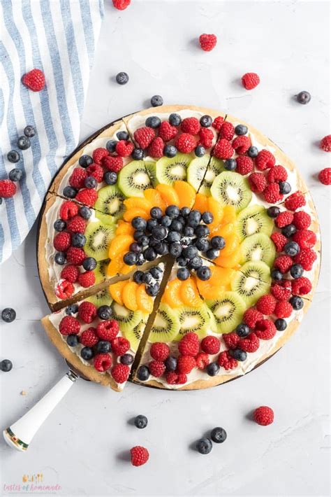 Easy Fruit Dessert Pizza Tastes Of Homemade