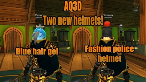 Aq3d How To Get The Fashion Police And Blue Hair Gel Helmet Easy