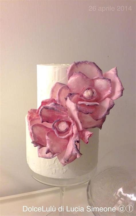 The Sweet Pink Peony Wafer Paper Flower Decorated Cake Cakesdecor