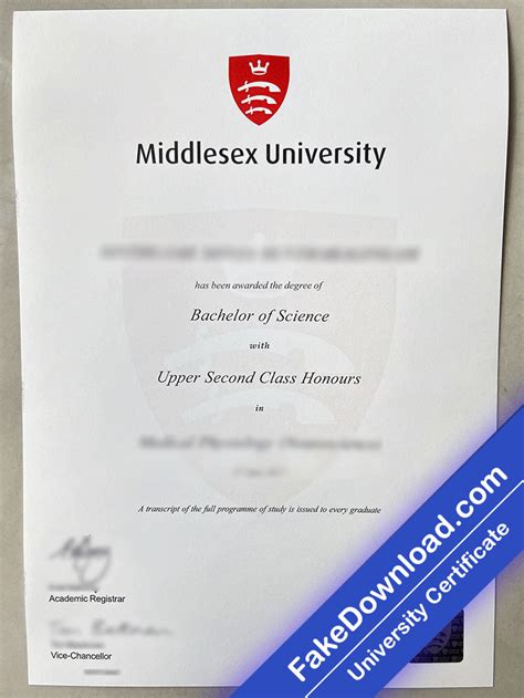 Middlesex University Template Psd Fake Download