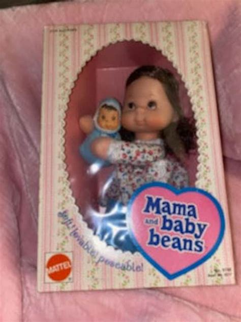 Vintage Mattel Baby Beans Mama And Baby Nib Soft Lovable Etsy