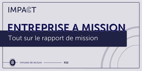 Rapport De Mission D Finition Int R T Avantages