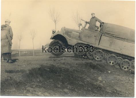 Foto Panzer Halbkette Zugmaschine Artillerie Reg 88 Ostfront Russland