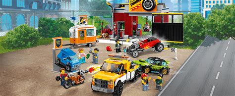LEGO City Tuning Werkstatt Mit Spielzeugautos Bausteine Abschleppwagen Hot Rod