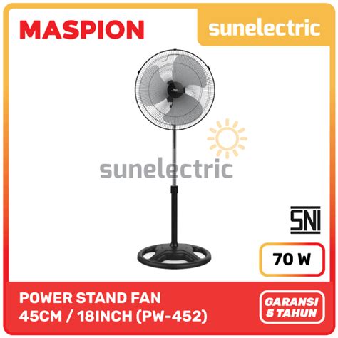 Jual Maspion MSP PW 452 Power Stand Fan Kipas Angin Berdiri 18 Inch