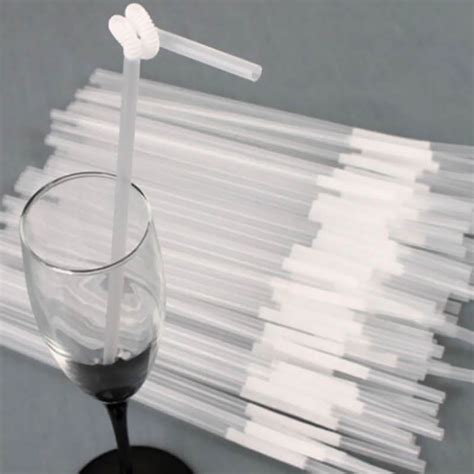 Package Transparent Clean Drinking Straws Wedding Party Extra Long