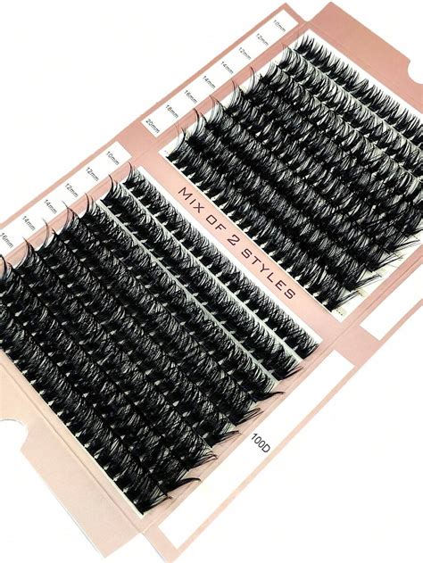 Mixed Mm Hot Melt D D D D D False Eyelashes Single Cluster Segmented Lashes Rows