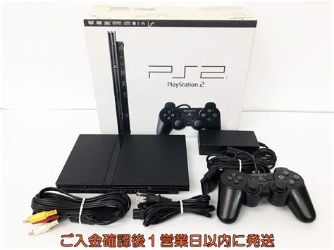 【傷や汚れあり】【1円】ps2 本体 セット 薄型 ブラック Sony Playstation2 Scph 70000 未検品ジャンク