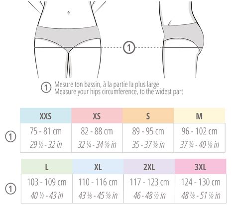 Size Chart For Panties 6 Pack Women Ultra Thin Seamless Brie