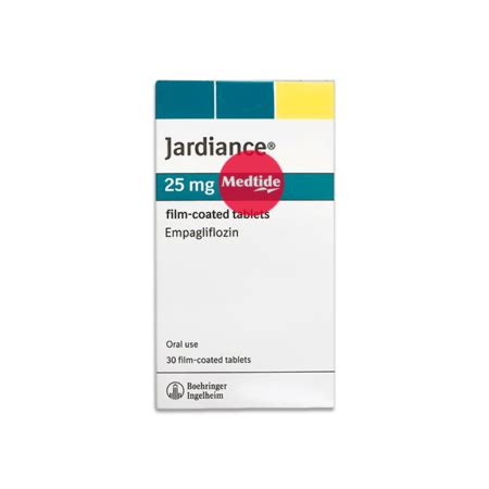 Empagliflozin Jardiance 25 mg 30 tablets box กลอง 30 เมด MEDTIDE