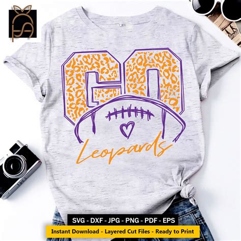 Go Leopards Svg Football Svg Cricut Mama Svg Leopards Svg Etsy